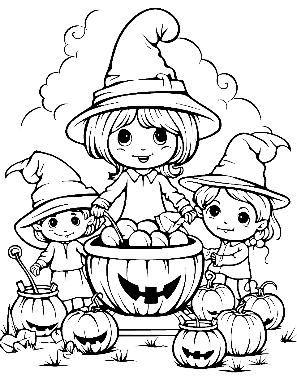 25 Witch Coloring Pages Free Printable - 501f9bdba5151272a8f829ae6048cb1a.webp