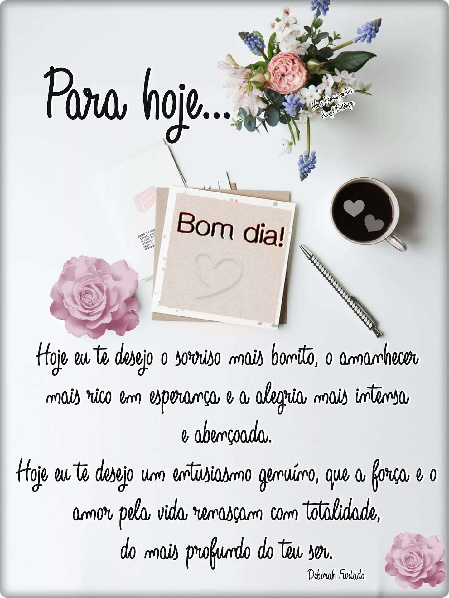 Pra hoje desejo o melhor
