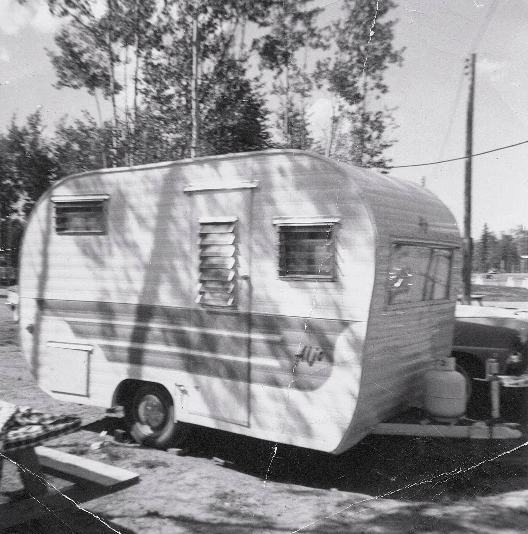 1960 Aljo Vintage travel trailers, Vintage campers trailers, Vintage