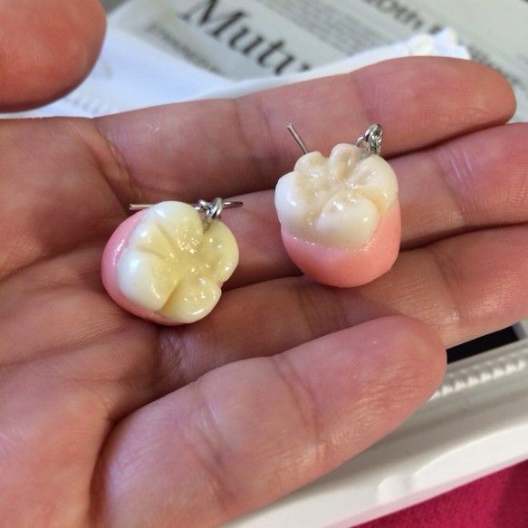 リアル 歯のピアス スタッドイヤリング ピアス アクセサリー リアル 歯のピアス スタッドイヤリング ピアス アクセサリー