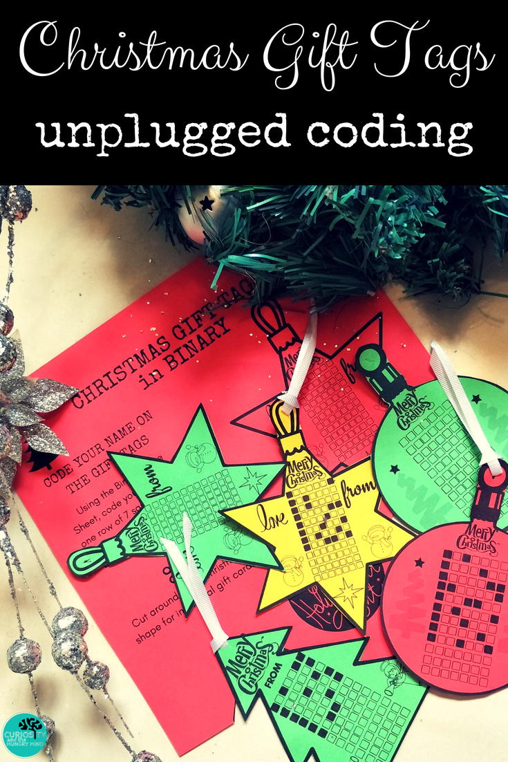 Christmas Binary Coding Unplugged Coding, Technology Christmas Binary C