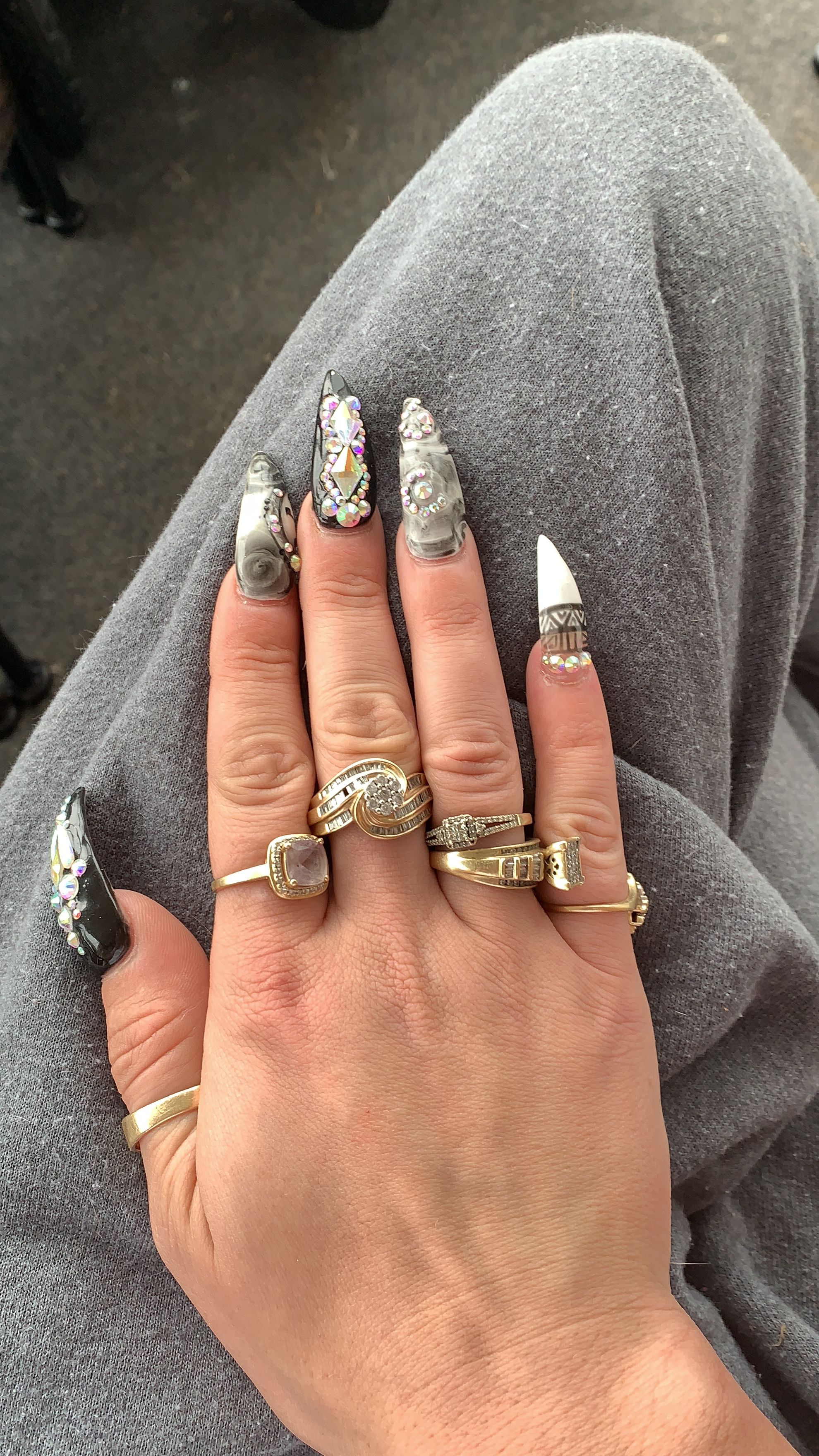 Halloween designs | Pointy nails, Nails, My nails