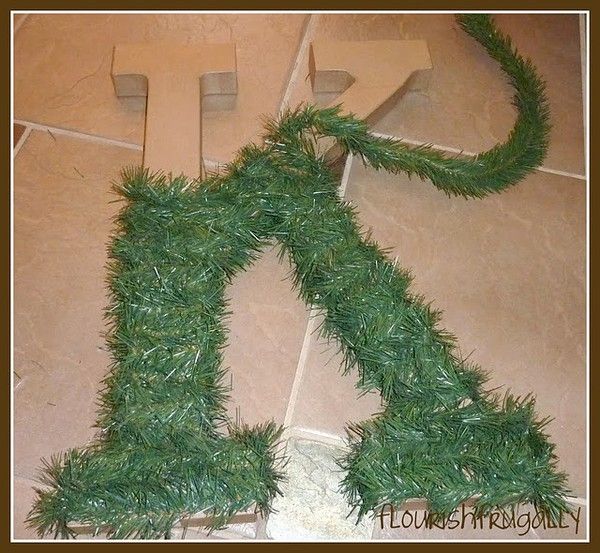 hobby lobby letter wrapped in christmas tree garland add a pretty ribbon and hang on front door such a great and inexpensive idea - Hobby Lobby Christmas Garland hobby lobby letter wrapped in christmas tree garland add a pretty ribbon and hang on front door such a great and inexpensive idea - Hobby Lobby Christmas Garland