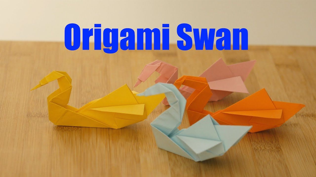 Origami Swan (beginners level) Origami swan, Origami, Origami tutorial