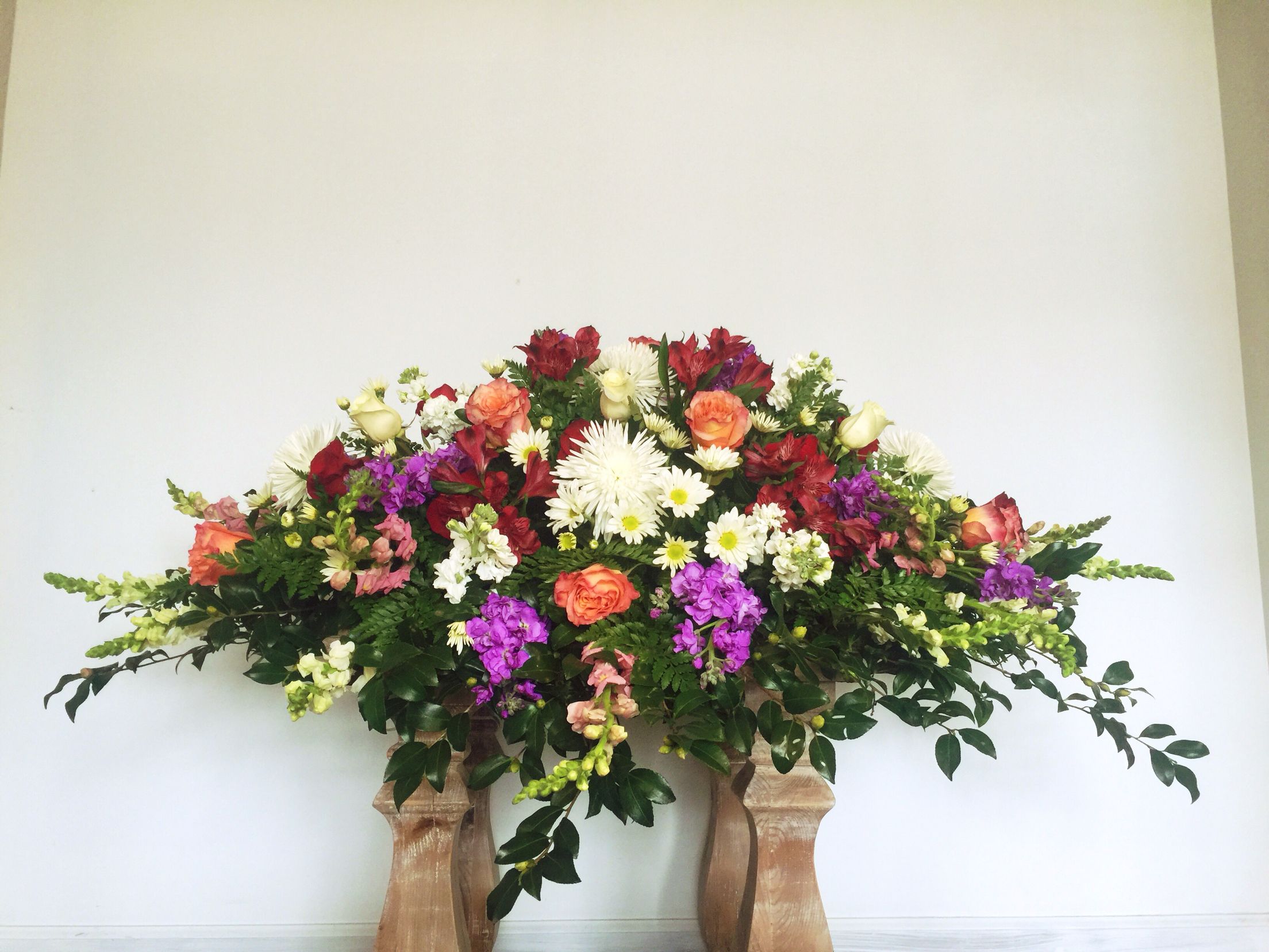 Casket Blanket Statesboro Funeral Flowers. Heart by