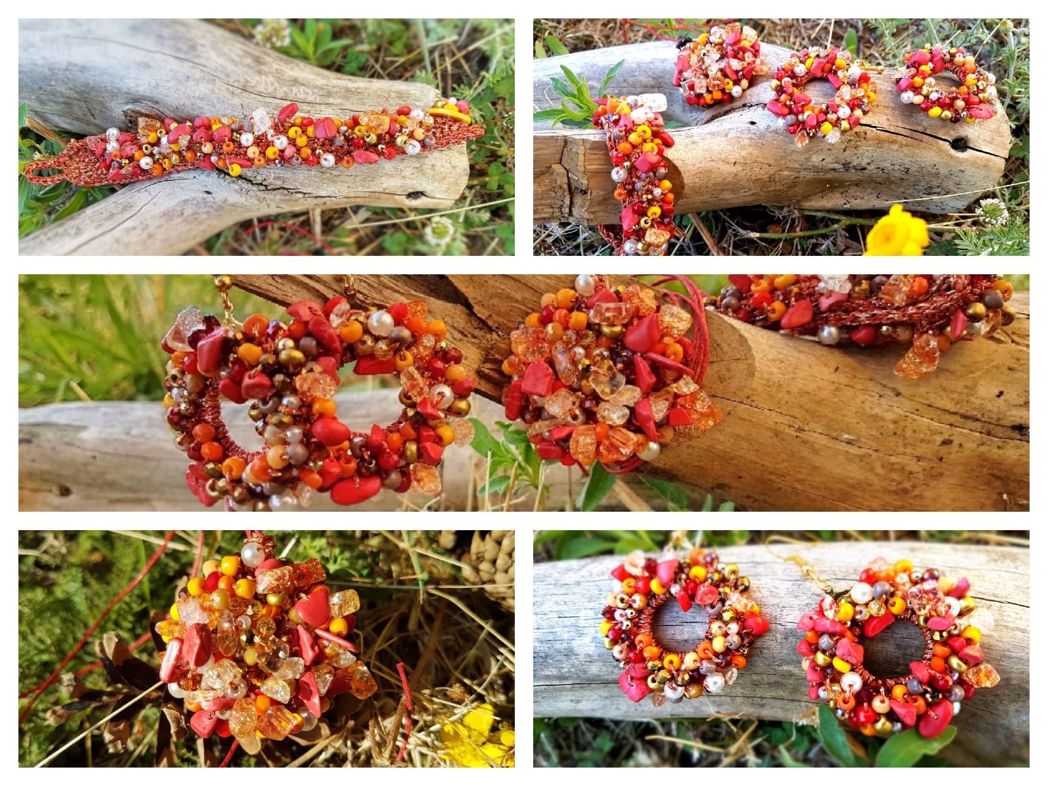 Fire and flames Handmade crochet bijoux Handmade Crochet, Flames, Fall