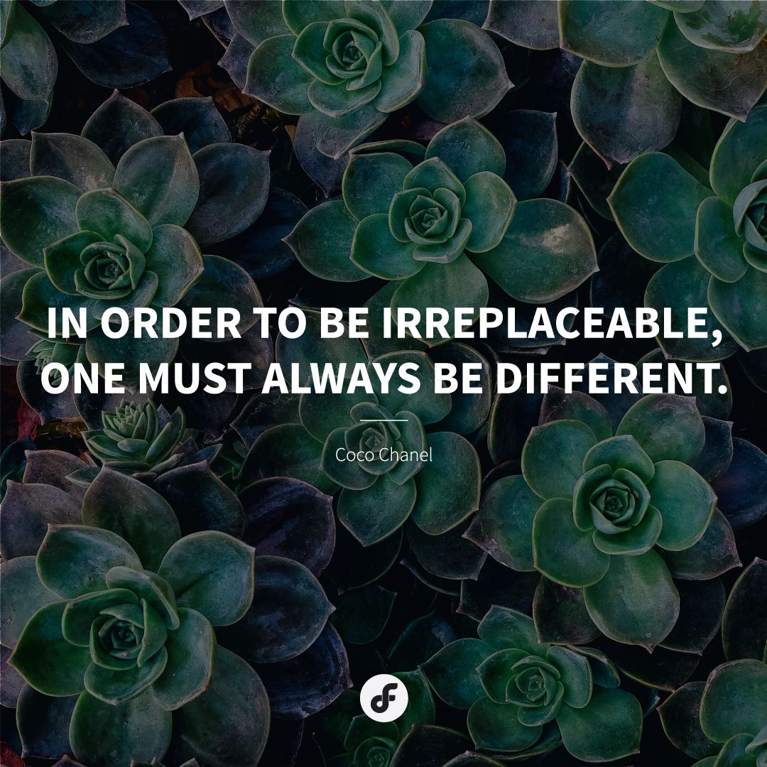 In Order To Be Irreplaceable One Must Always Be Different Coco irreplaceable-meaning-of-irreplaceable-youtube
