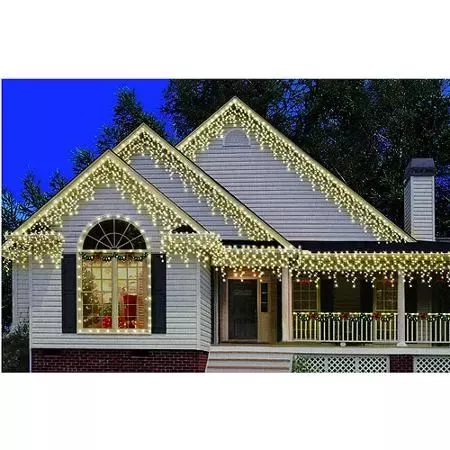 Holiday Time 300-Count Heavy-Duty Icicle Christmas Lights, Clear Holiday Time 300-Count Heavy-Duty Icicle Christmas Lights, Clear - Holiday Time 300-Count Heavy-Duty Icicle Christmas Lights, Clear