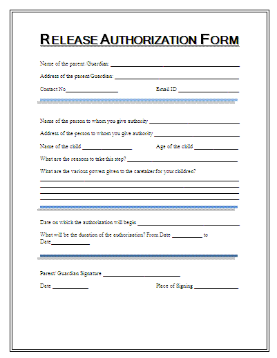 Release Authorization Form My Board Letter Account Release Authorization Form Account Verification Real Estate Forms Letter Checking