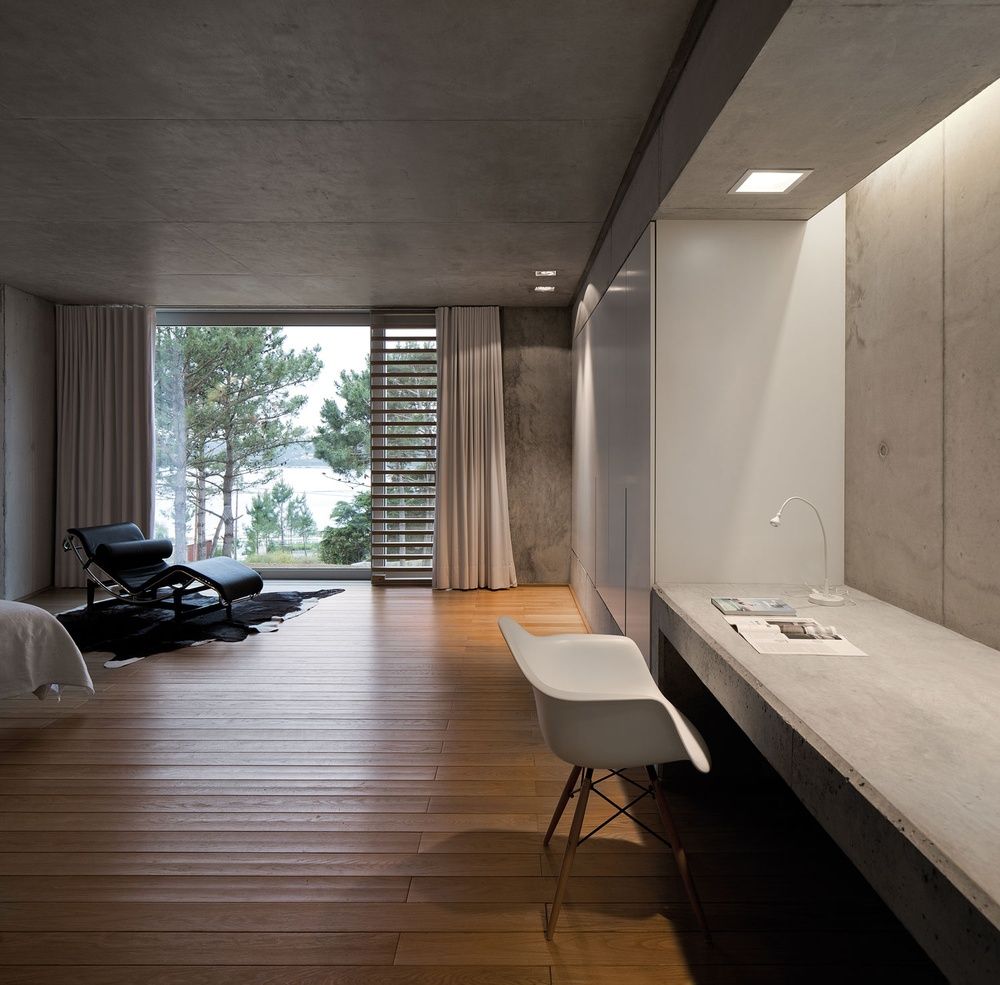 Bodentiefe Fenster Schlafzimmer AABE - Atelier d'Architecture Bruno Erpicum & Partners | Wohnen