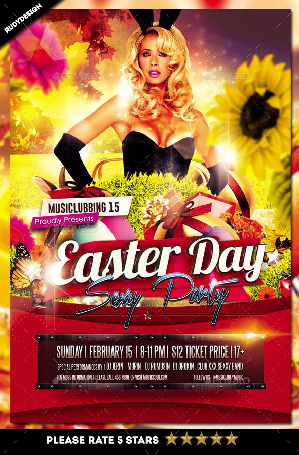 easter club flyer