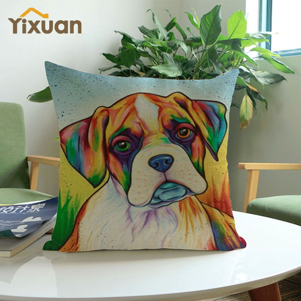 French Bulldog Pug Dog Cushion Cover French Bulldog Pillow Cover Modern