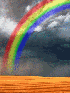 Rainbow Gif By Cute Stuff Photobucket Rainbow Gif Rainbow Sky Beautiful Rainbow