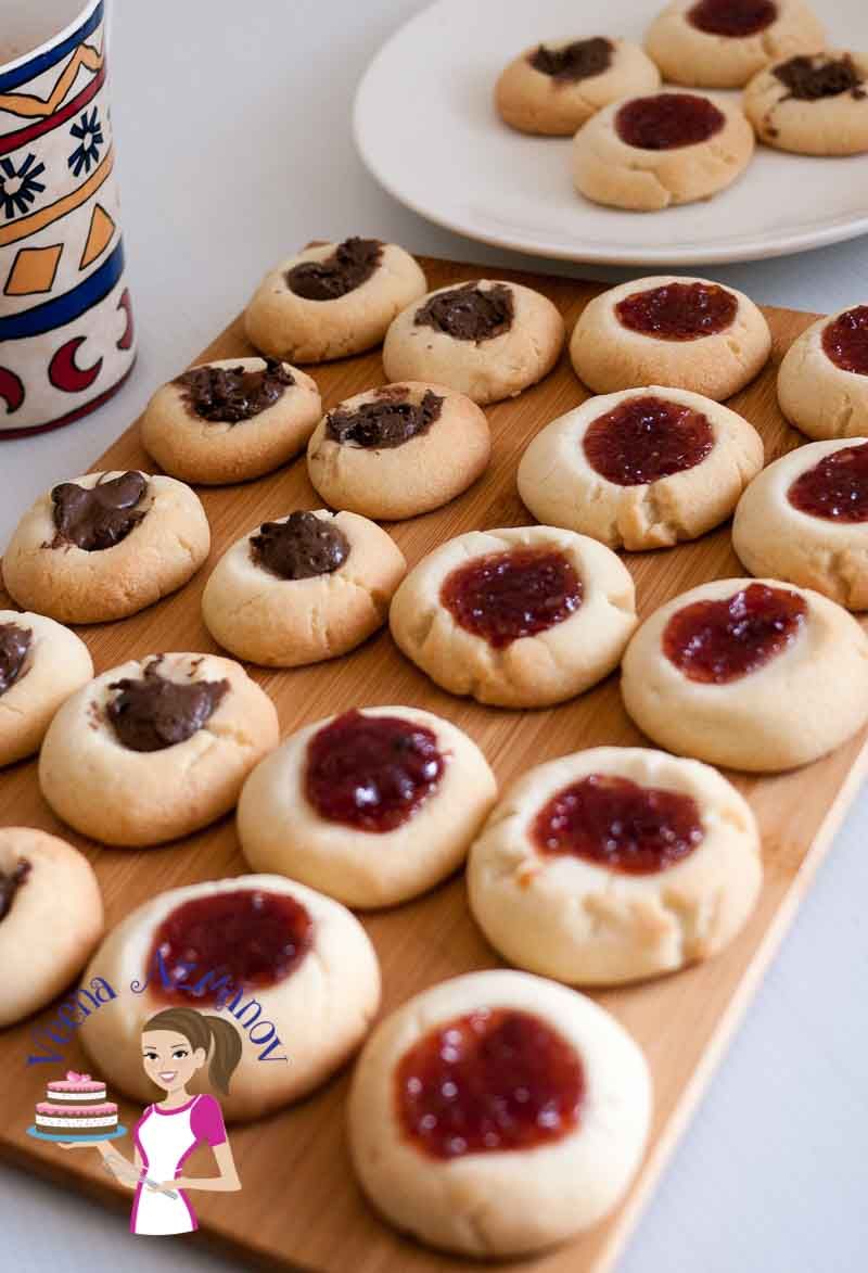These Thumbprint Cookies Made With A Shortbread Cookie Base And these-thumbprint-cookies-made-with-a-shortbread-cookie-base-and
