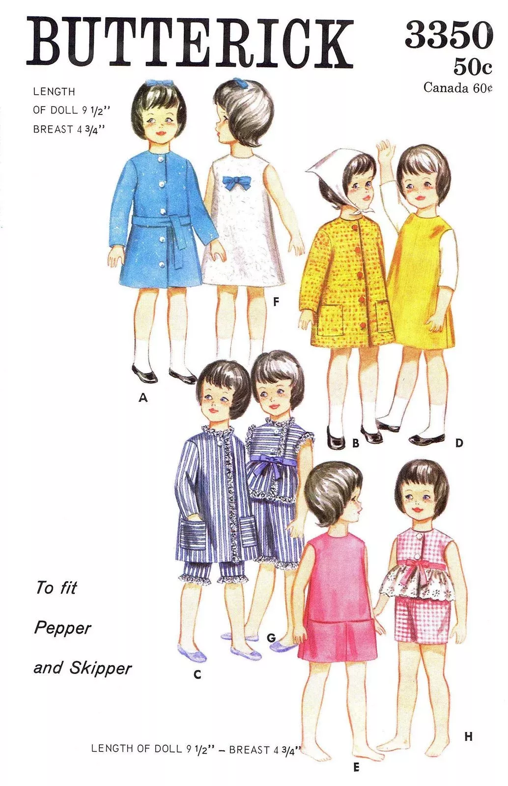 Barbie Vintage Doll Clothes WHOLE WARDROBE Pattern ~ Skipper Pepper