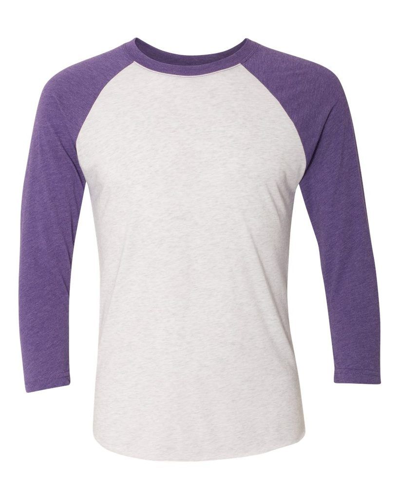 purple baseball tee