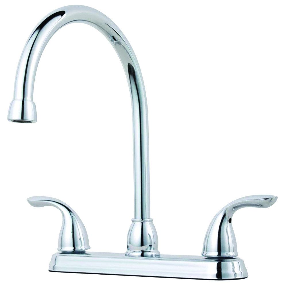 Pfirst Series Lever Handle Gooseneck Kitchen Faucet Chrome Chrome Kitchen Faucet Gooseneck Kitchen Faucet Kitchen Faucet