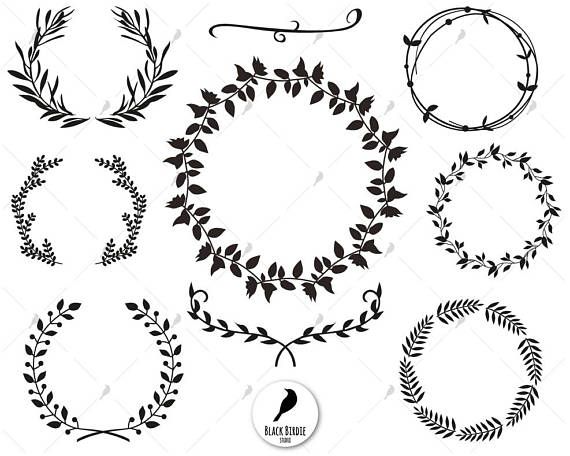 Download Leaf wreath svg wreath clipart laurels svg leaves svg ...