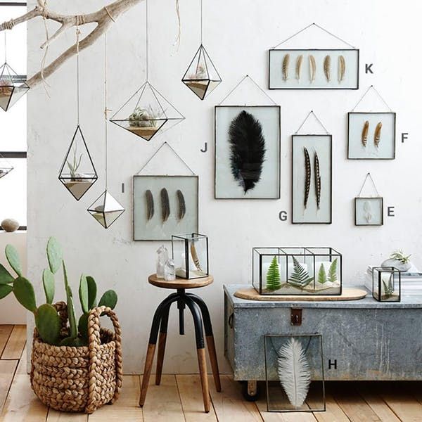 Roost Iron Edged Hanging Frames Including Feathers Modish Natural Home Decor Interior Design - Roost Home Decor Roost Iron Edged Hanging Frames Including Feathers Modish Natural Home Decor Interior Design - Roost Home Decor