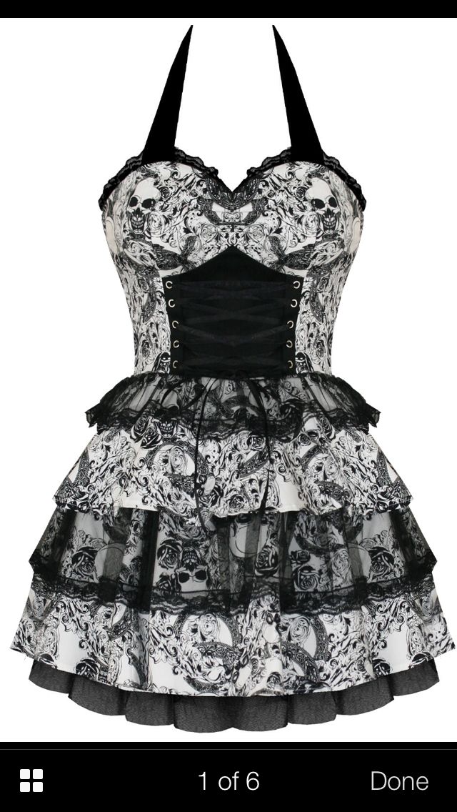Pin by Chris Cornelius on Possible wedding dresses | Skull dress