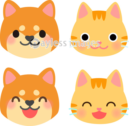 犬と猫の笑顔のイラストセットの写真 イラスト素材 Xf ペイレスイメージズ 犬と猫 笑顔 かわいい イラスト 犬と猫の笑顔のイラストセットの写真 イラスト素材 Xf ペイレスイメージズ 犬と猫 笑顔 かわいい イラスト