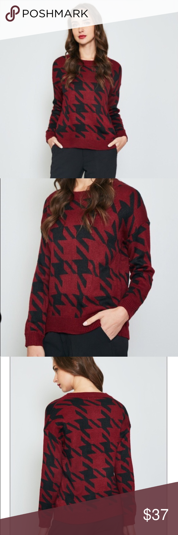 ️DEAL OF THE DAY ️Red and Black Sweater | Clothes design, Fashion, Plus ...