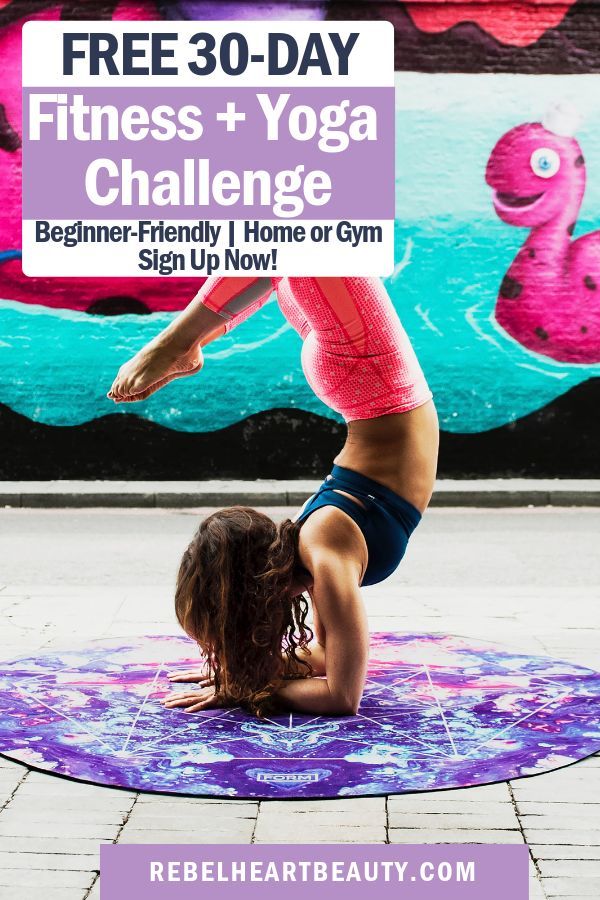 Full body fitness challenge! Beginner-friendly workouts. Includes weights, HIIT cardio, and yoga to...