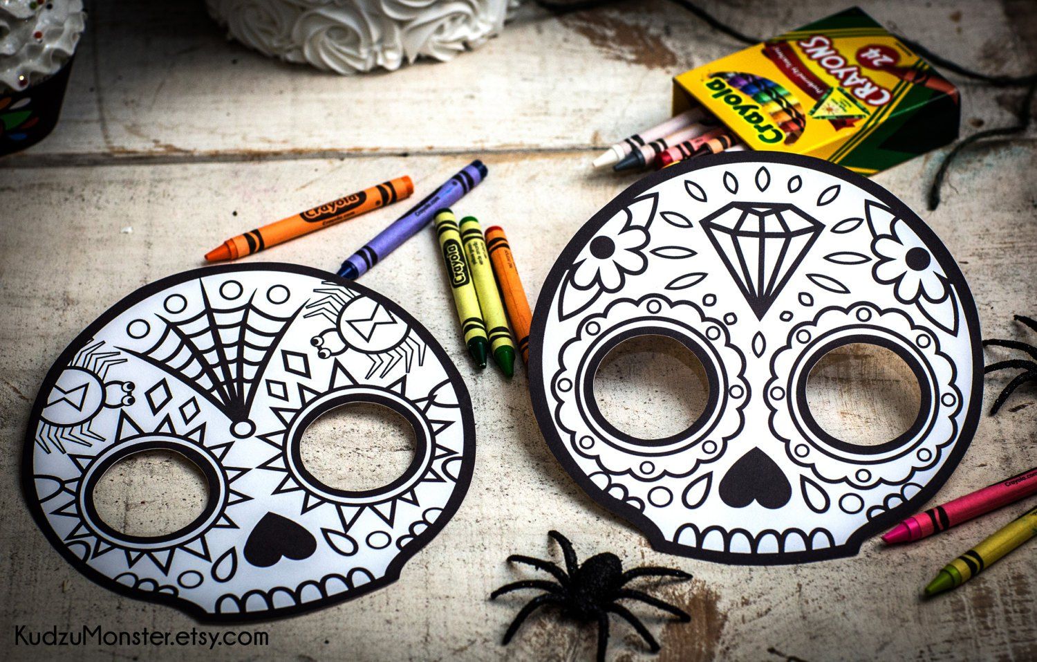 Download printable-coloring-mask-for-kids | Skull coloring pages, Printable coloring masks, Mask for kids