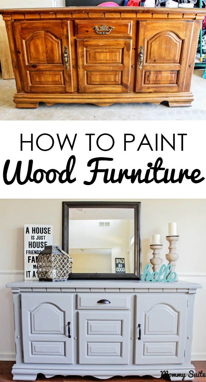 How To Paint Wood Furniture Tutorials And This Tutorial Gives Great Step By Directions On How To Paint Furniture