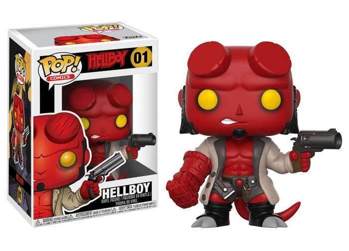HELLBOY with Jacket and No Horns Collectible Vinyl Figure #01 Funko Pop