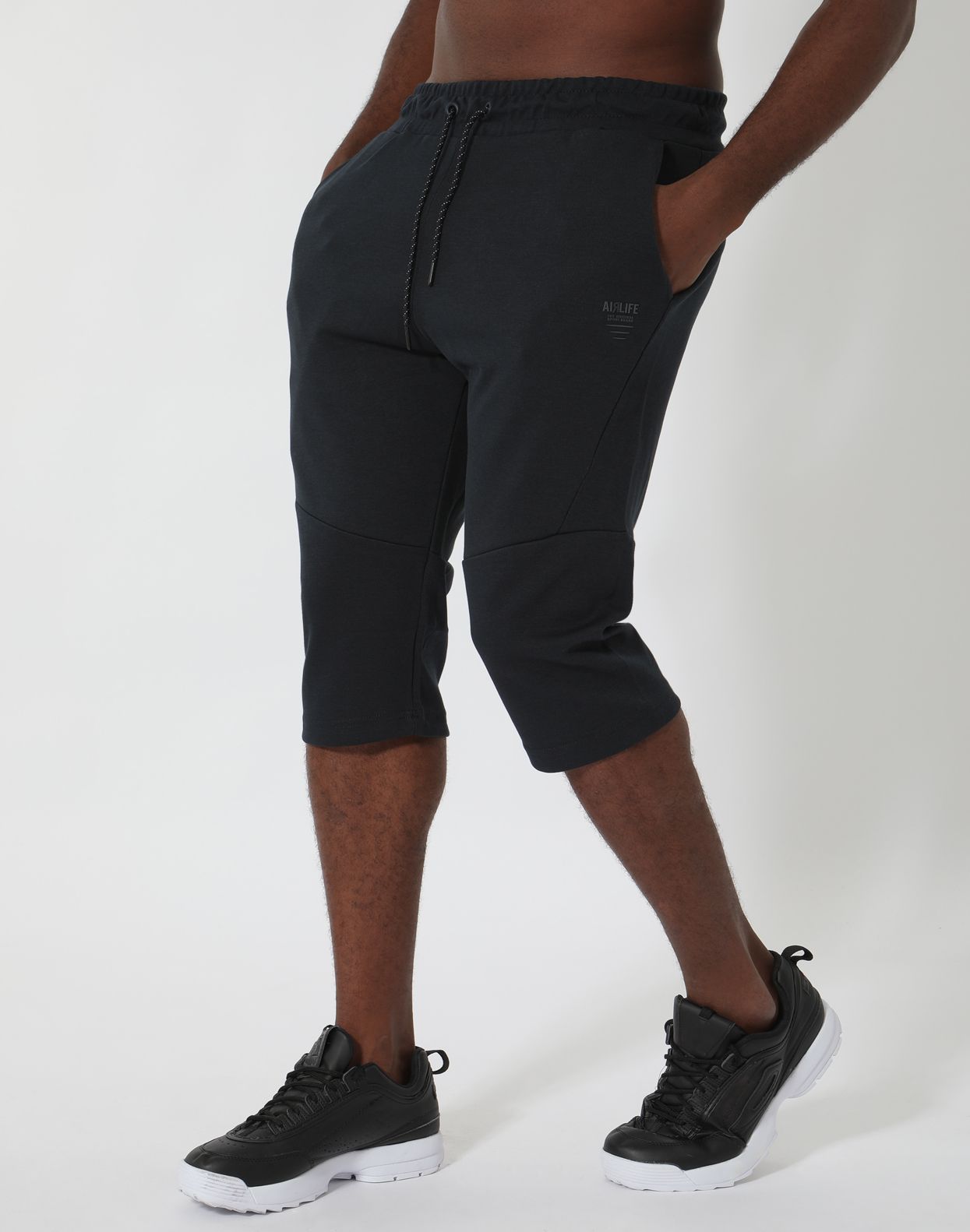 Airlife Erkek Lacivert Kapri Spor Giyim Sort Mankenler