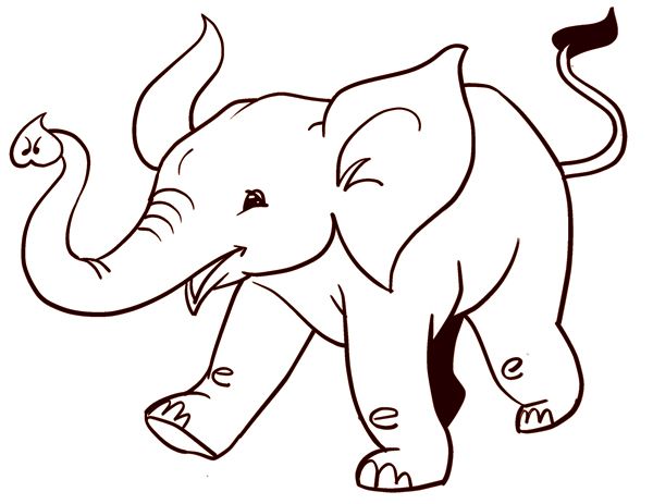 How to draw an easy elephant | ArtistsNetwork.com | Easy animal