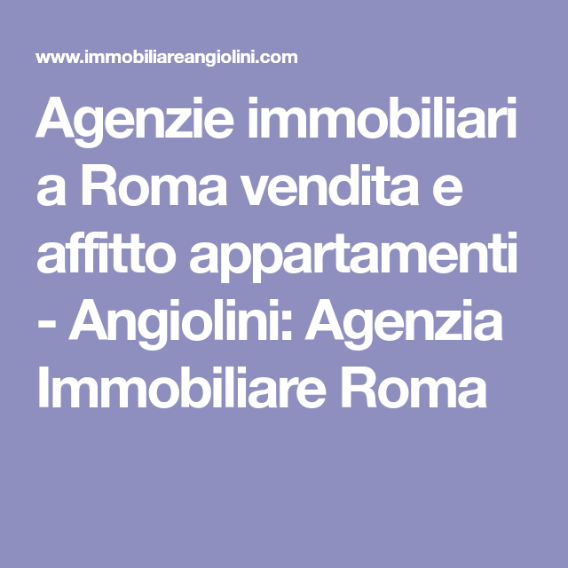 Agenzie immobiliari a roma vendita e affitto appartamenti ... Agenzie immobiliari roma