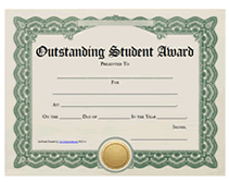 student award template
