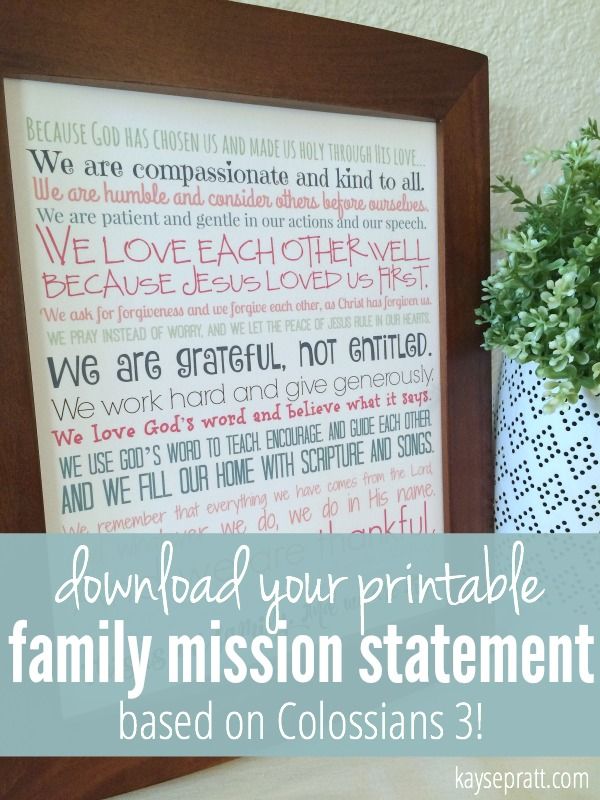 A Biblical Family Mission Statement Family mission statements - inspiration 7 sample church vision statement A Biblical Family Mission Statement Family mission statements - inspiration 7 sample church vision statement