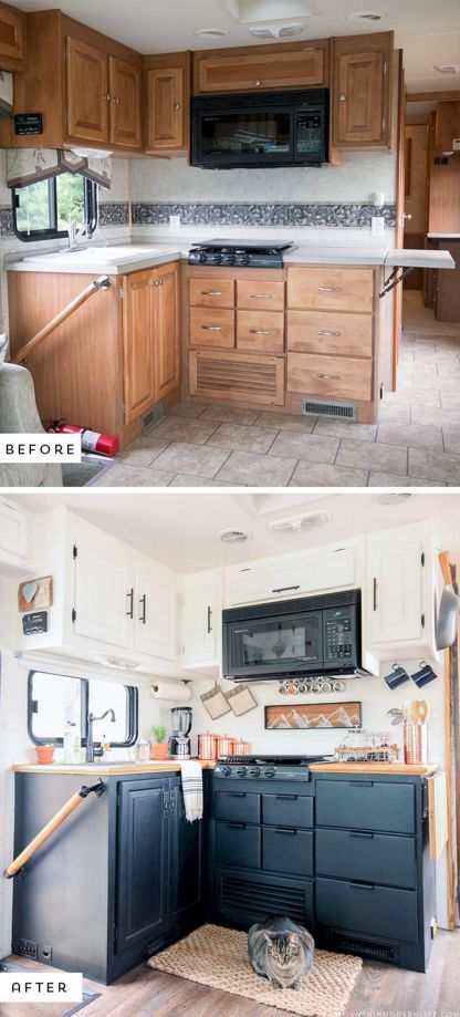 Easy Rv Remodels On A Budget 15 Before And After Pictures