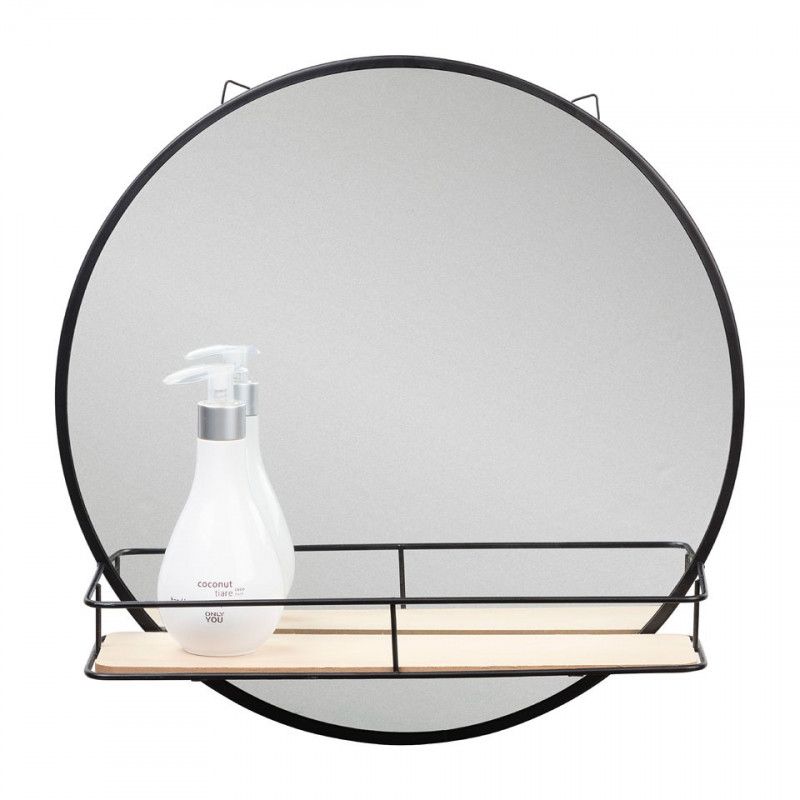 Spiegel met plankje zwart 40 cm Da's leuk van Xenos Spiegel, Zwart, Ronde spiegels Spiegel met plankje zwart 40 cm Da's leuk van Xenos Spiegel, Zwart, Ronde spiegels