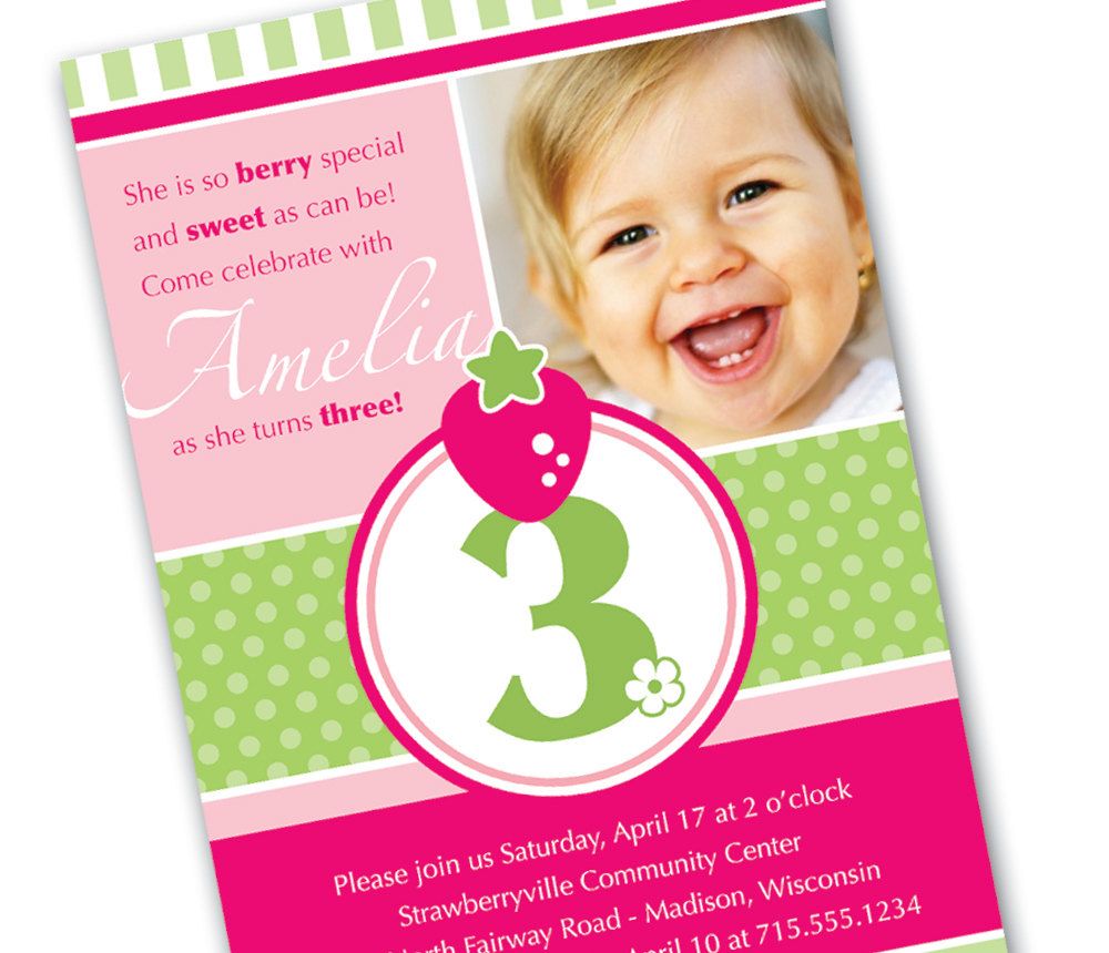 3rd bday invitation