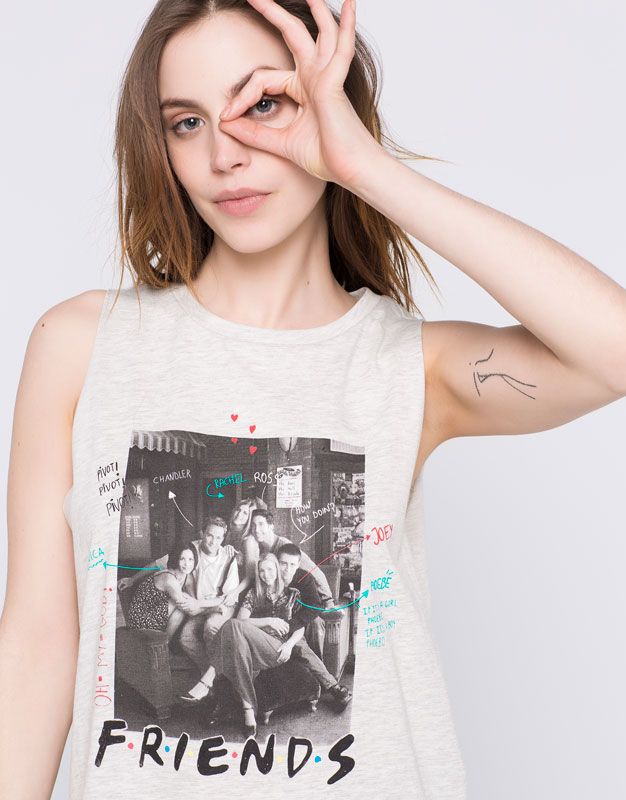 amp;bear Pull Mujer Friends Camisetas Camiseta España WqAYTn