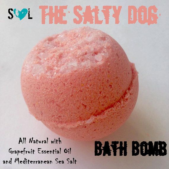 The Salty Dog Bath Bomb Grapefruit Bath Bomb By Scrubsoflovellc