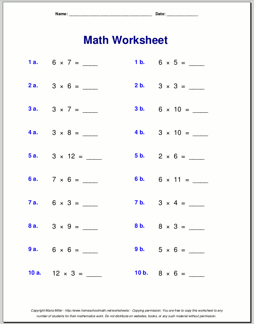 Multiplication worksheets for grade 3 Таблицы Умножения, Рабочая Тетрадь Дл...