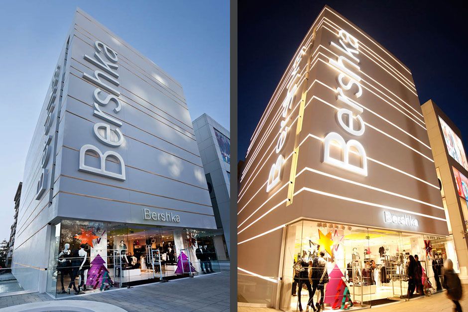 Facade Made Of Solid Surface Facade Inspiration Neon Signs