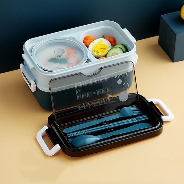 Description The Gear Geek Double Layer Stainless Steel Lunch Box is a durable and eco-friendly lunch box. It can keep your food warm or cold for hours. The lunch box is also supplied with a set of utensils, bag, and leakproof ziptop lid. Specification Brand Name: Gear Geek Feature: Eco-Friendly Feature: Microwavable Material: Stainless Steel Shape: Rectangle Capacity: 1300ml Product Details: Type: Food Containers Category: Lunch Boxes Package Includes 1 x Gear Geek Double Layer Stainless Steel L Stainless Steel Lunch Box, Stainless Steel Plate, Eco Friendly Lunch Box, Bento Box Lunch, Lunch Boxes, Lunch Bag, Student Recipes, Food Containers, Soup Bowl