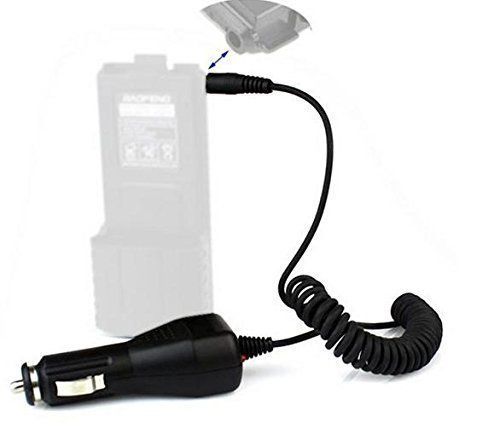 Lingsfire 2 5mm Car Charger Cable For Baofeng Two Way Radio Walkie Talkie Uv 5r 3800mah Battery High Capacity Two Way Radio Charger Car Walkie Talkie