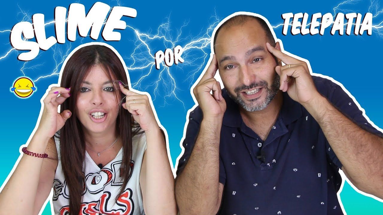 TWIN TELEPATHY SLIME CHALLENGE! Slime por Telepatia Bego y Jordi