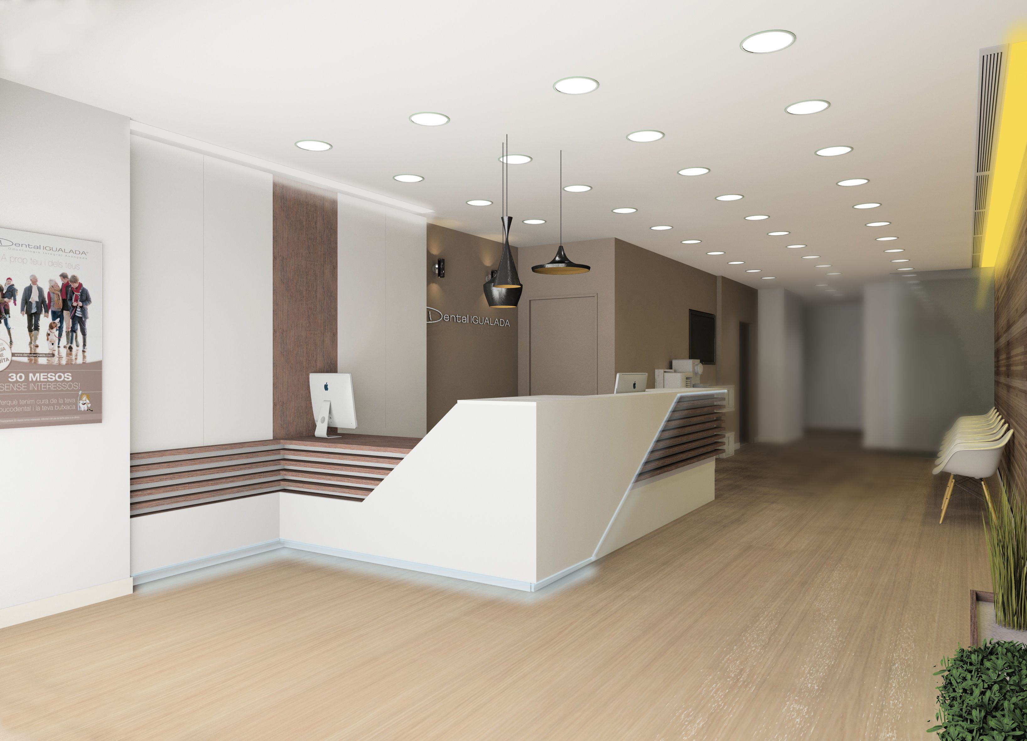 Reception Desk Idea Interior Design Dental Clinic By Paco