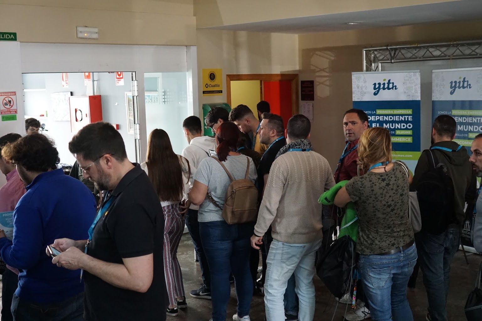 llegando la tarde del viernes al primer día de la WordCamp de Chiclana