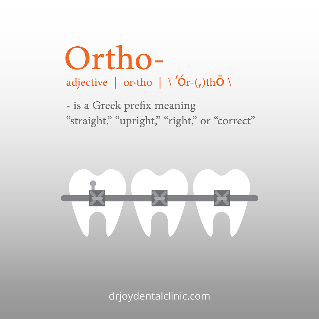Dental Fun Fact The word, “orthodontist” is derived from Greek words