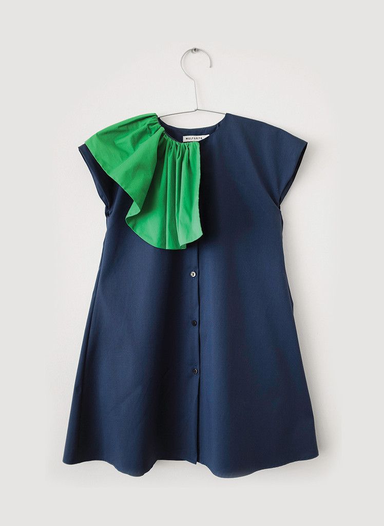 Wolf And Rita Dress Amalia In Blue Pre Order Cocuk Giyim Stil Sahibi Cocuklar Kiz Elbiseleri