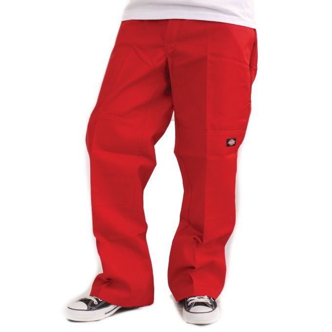 nwt DICKIES Double Knee Work Pants Loose Fit RED Mens 50x32 NEW with TAGS #Dickies #Pants | Work